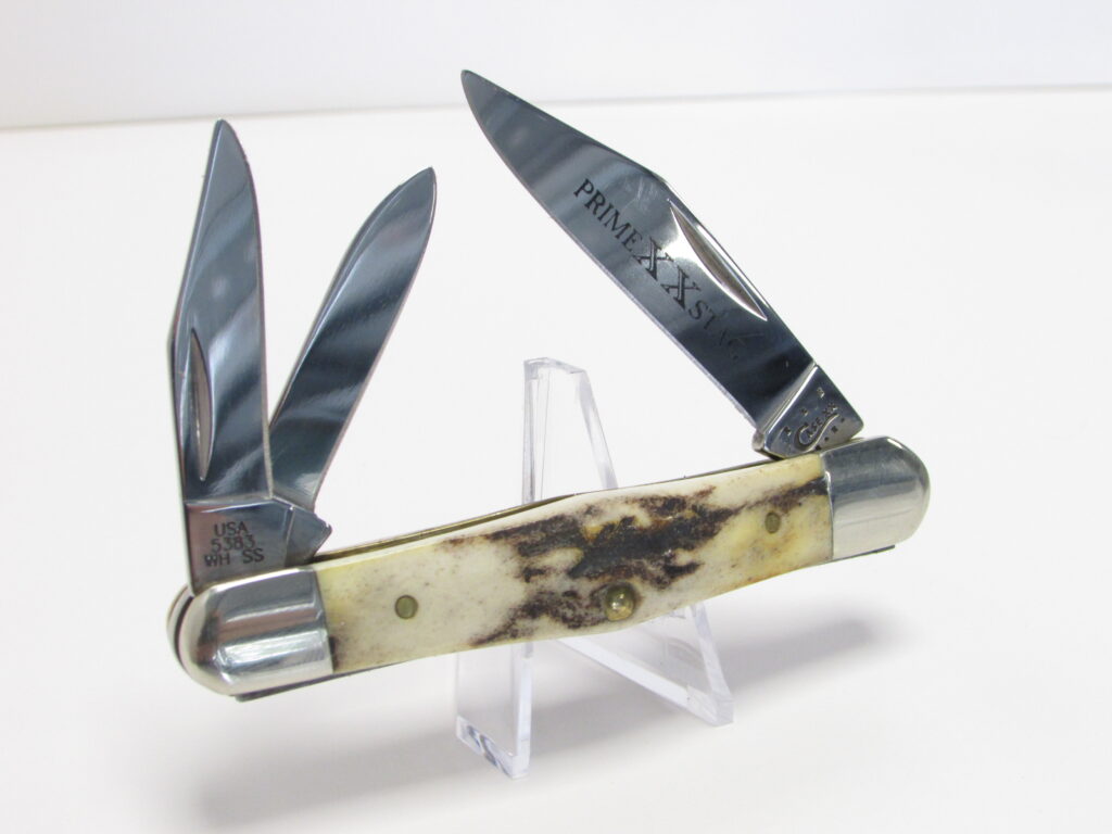 Case XX Genuine Stag Whittler (58392) - Traditioneel 3-Bladig Zakmes